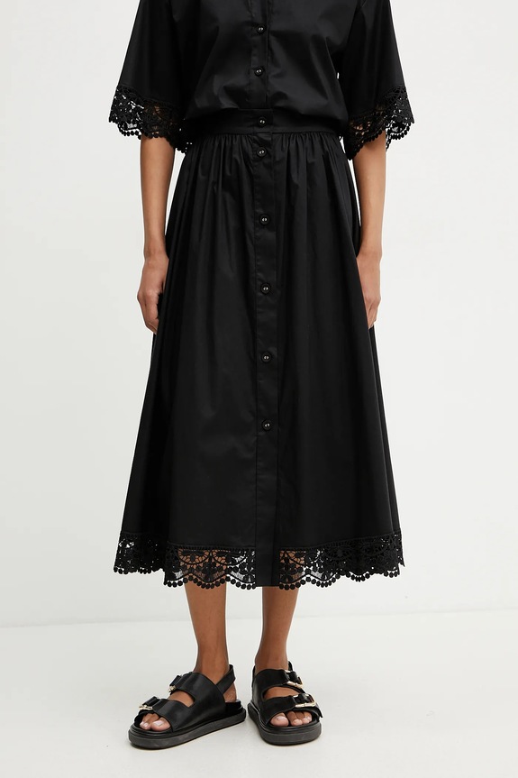 Twinset spódnica casual czarny 251TT2095