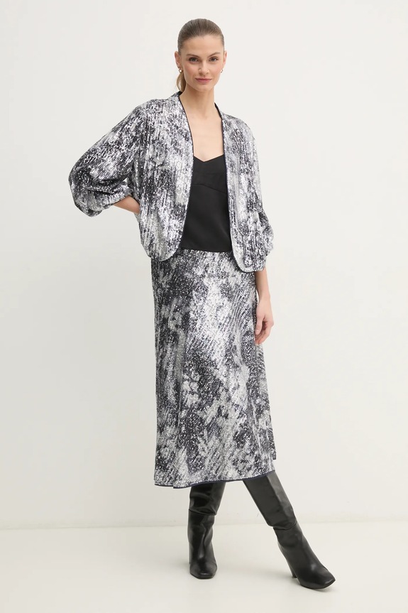 Спідниця DIANE VON FURSTENBERG DVFKM4S004 срібний SS25