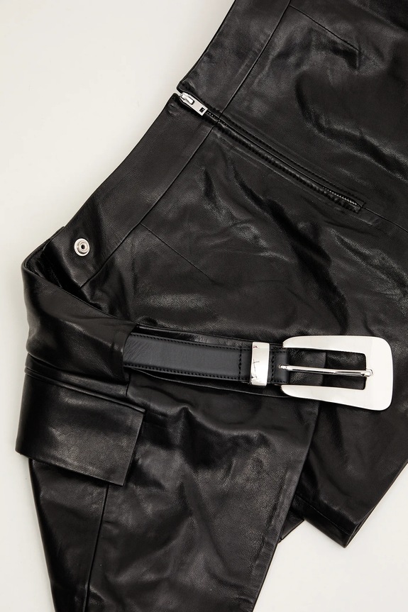 IRO gonna in pelle WP31YORI nero