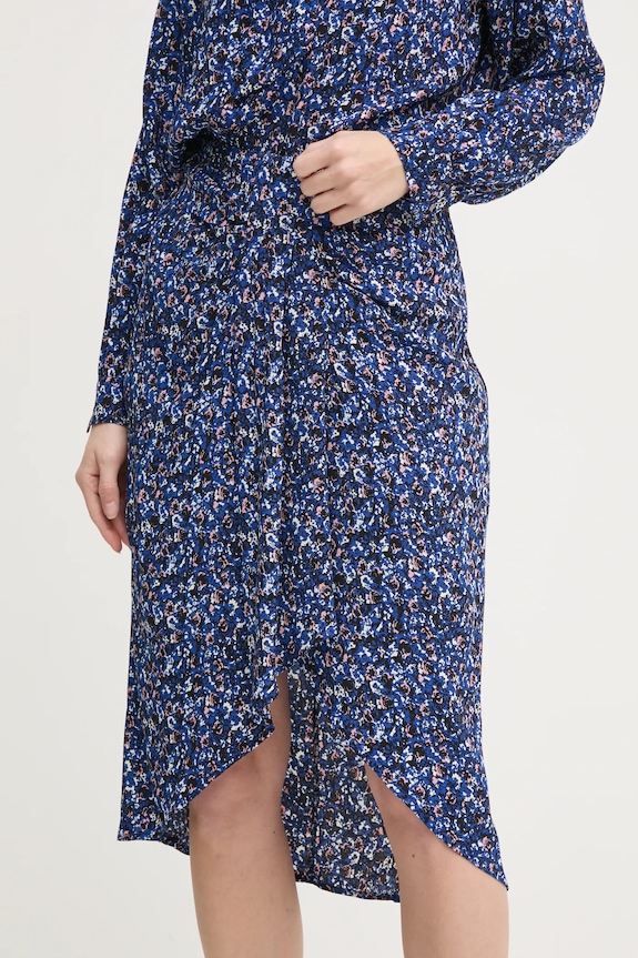 Sukňa Pepe Jeans ALITHA kvetinový modrá PL901173