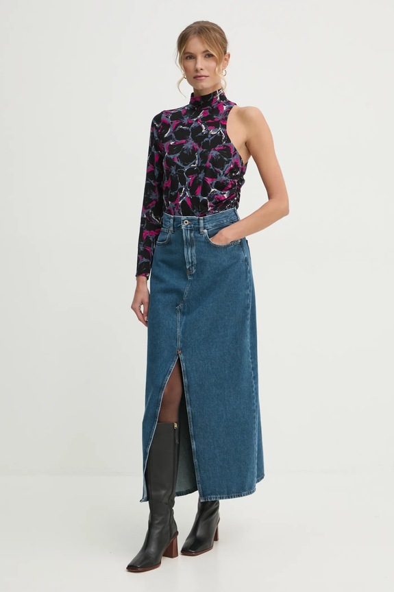 Pepe Jeans farmer szoknya MAXI SKIRT HW PL901185EF2R kék SS25