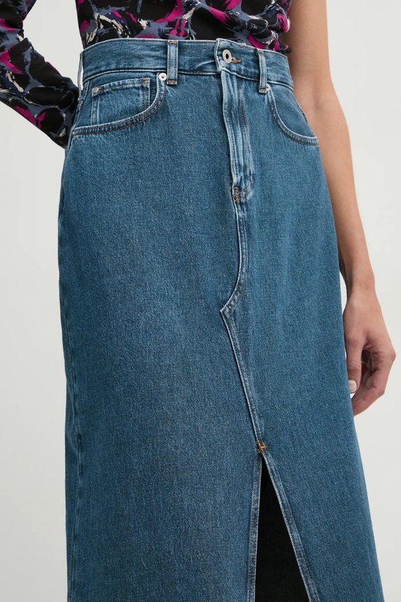 Pepe Jeans farmer szoknya MAXI SKIRT HW kék PL901185EF2R