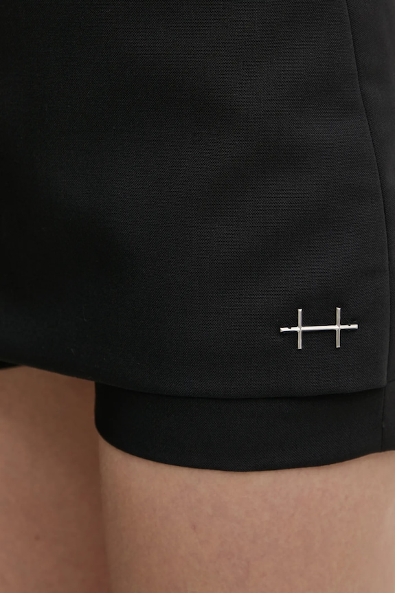 Μάλλινο σορτς Heliot Emil μαύρο SS25.W.12.046.BLK01