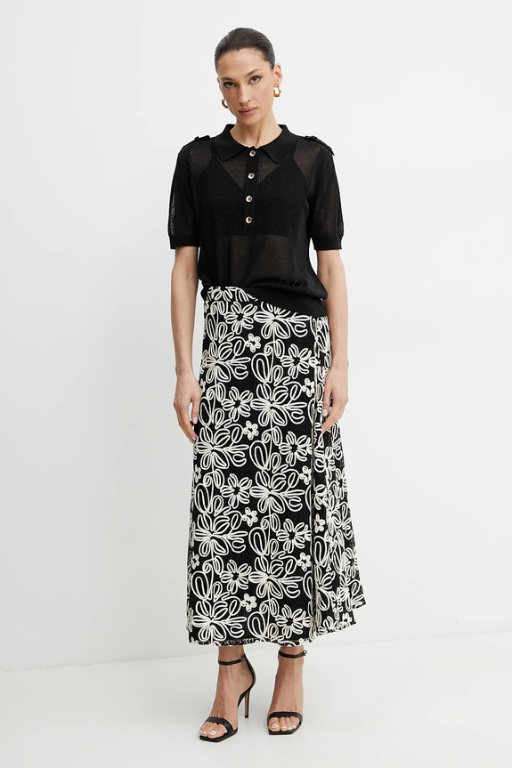 Luisa Spagnoli gonna 541989 nero SS25