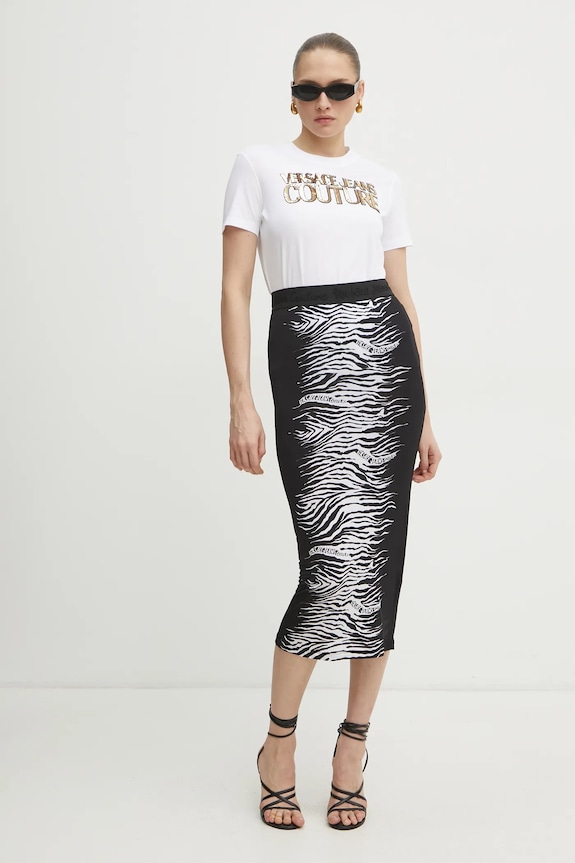 Versace Jeans Couture fusta 78HAE8P6.JS474 negru SS25