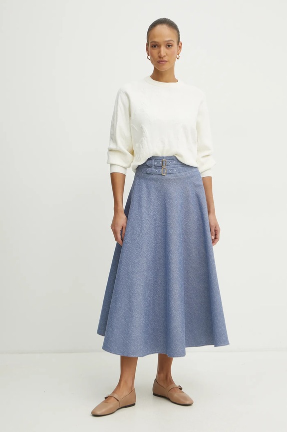 Marella spódnica LUPPOLO 2513101041 niebieski SS25