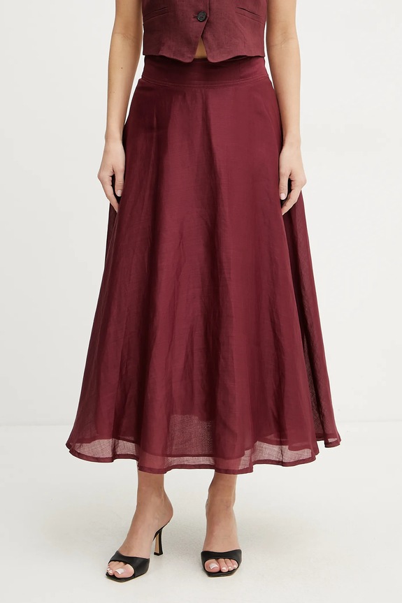 Marella szoknya NIPPON hullámos burgundia 2513101082