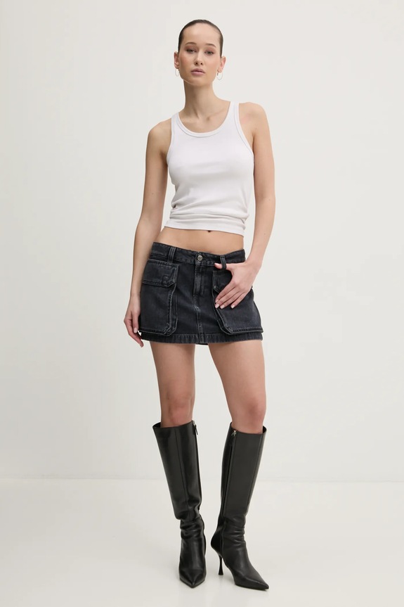 Τζιν φούστα Diesel DE-TON SKIRT A15784.007Z9 γκρί SS25
