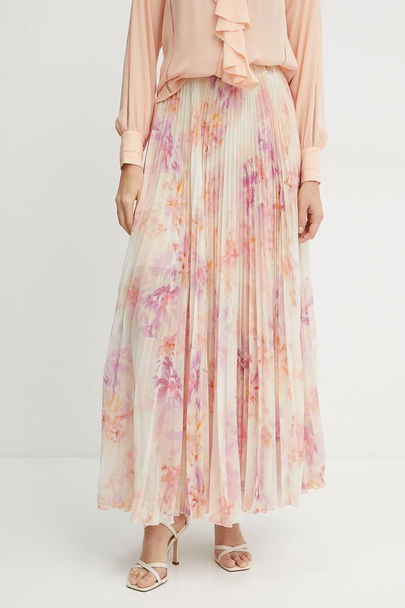 Φούστα Patrizia Pepe εμπριμέ μπεζ 2G1019.A589