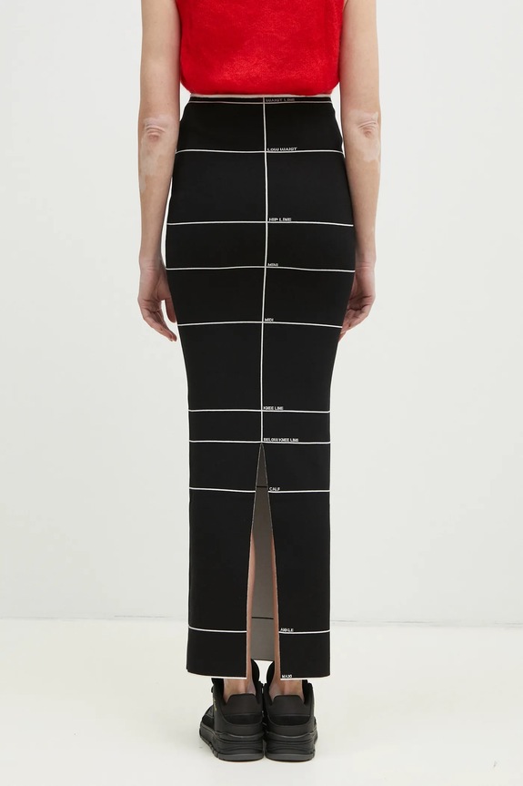 Oblečenie Sukňa VETEMENTS Knitted Maxi WA66KN120X čierna