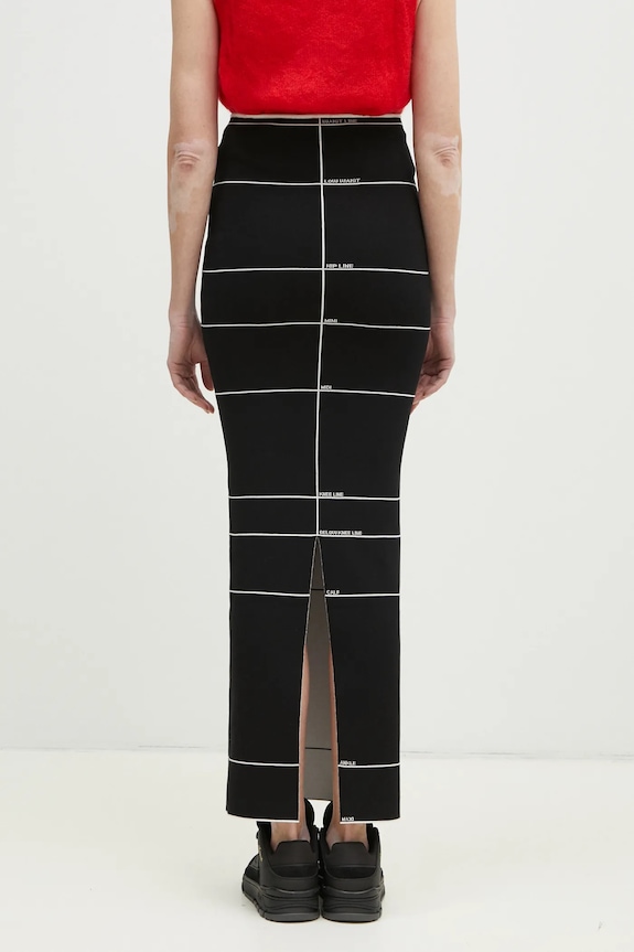 Oblečenie Sukňa VETEMENTS Knitted Maxi WA66KN120X čierna