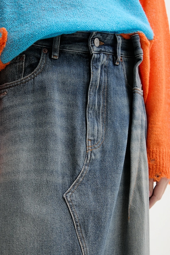 MM6 Maison Margiela denim skirt blue S52ME0022.M30017