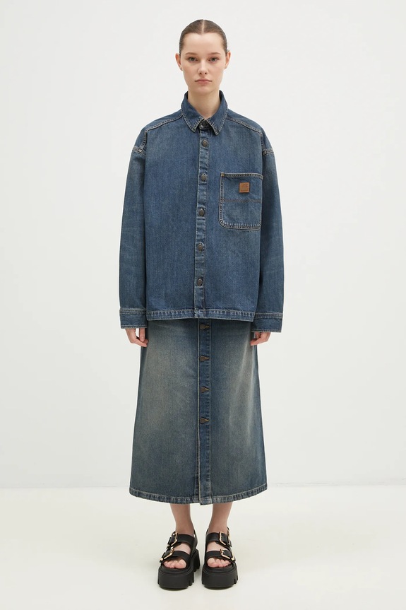 Traper suknja Carhartt WIP Marvin Skirt I034647.014Q plava