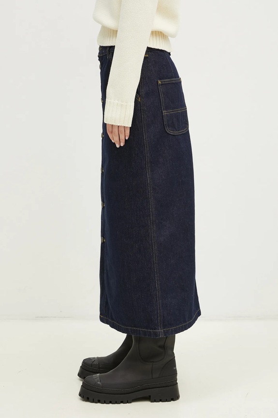 Carhartt WIP denim skirt Marvin Skirt I034647.102 blue SS25