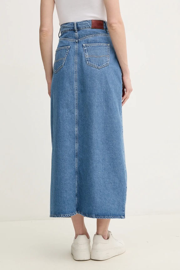 Odzież Pepe Jeans spódnica jeansowa MAXI SKIRT HW PL901185ND3R niebieski