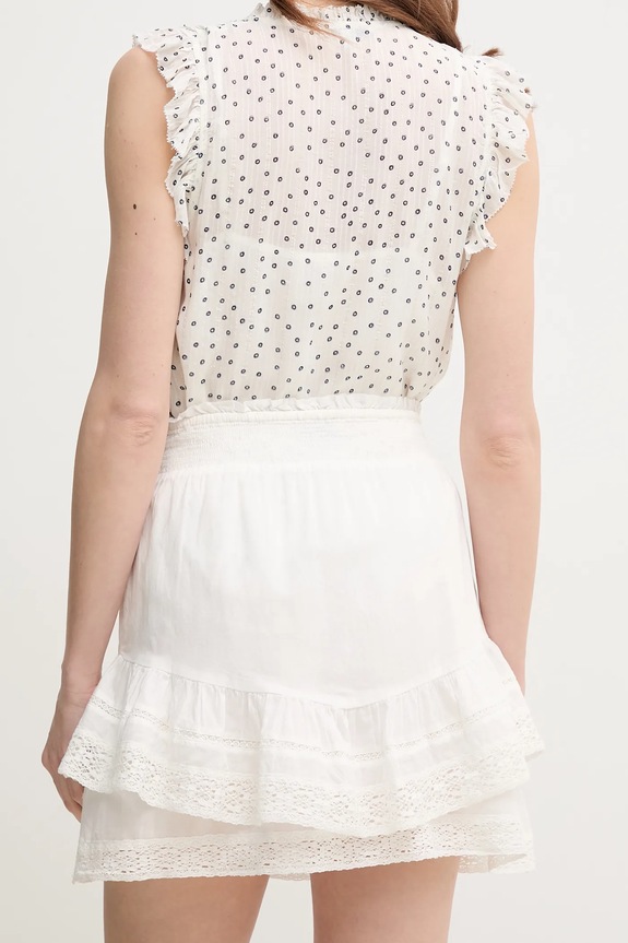 Ρούχα Βαμβακερή φούστα Pepe Jeans ELENA PL901188 λευκό
