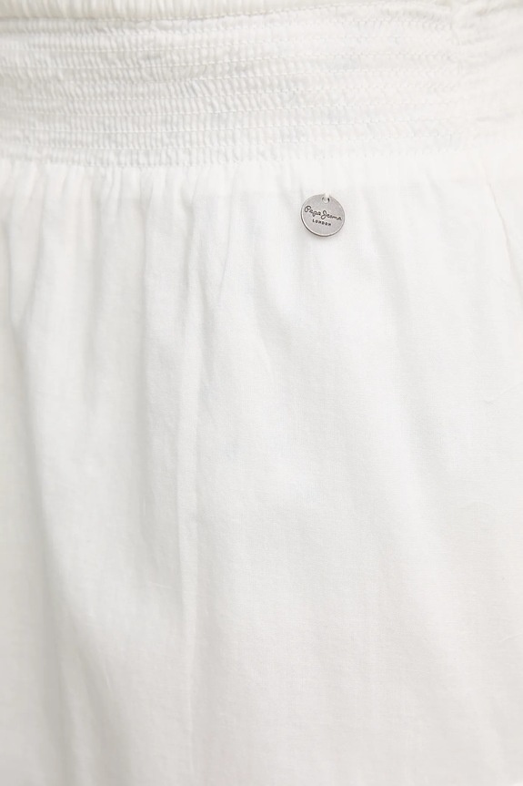 Βαμβακερή φούστα Pepe Jeans ELENA λευκό PL901188