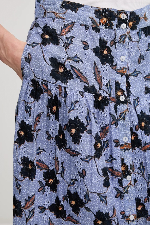 Βαμβακερή φούστα Pepe Jeans ENODIA μπλε PL901193