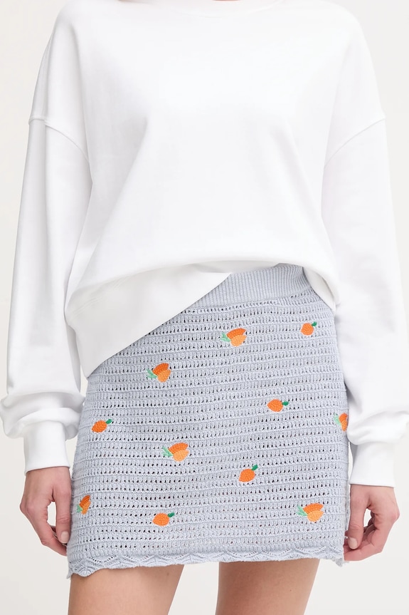 Βαμβακερή φούστα Pepe Jeans OLAYA SKIRT βαμβάκι μπλε PL901212