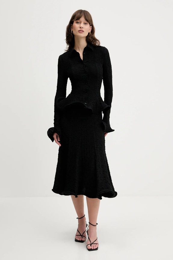 Sukňa MSGM 3842MDD06.257317 čierna SS25