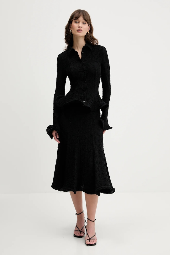Sukňa MSGM 3842MDD06.257317 čierna SS25