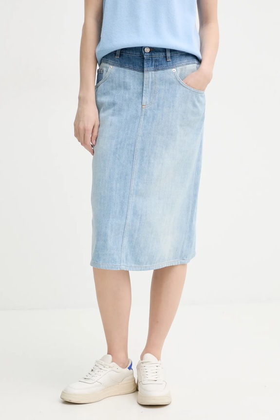 Iceberg gonna di jeans midi blu C071.0188