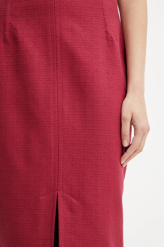 Pamučna suknja Weekend Max Mara crvena 2515101026600