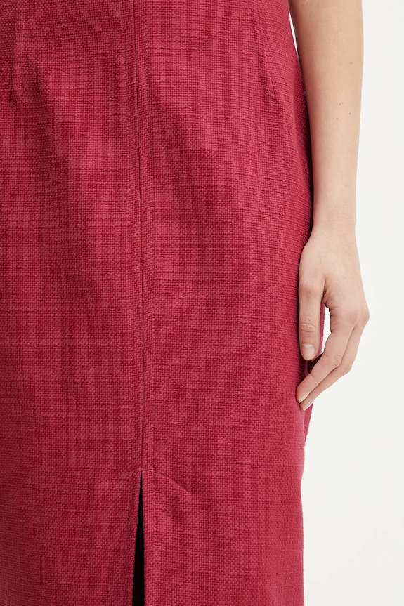 Pamučna suknja Weekend Max Mara crvena 2515101026600