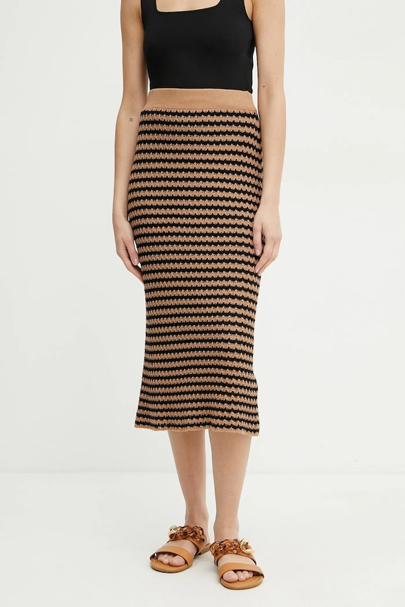 Weekend Max Mara fustă curele maro 2515301012600