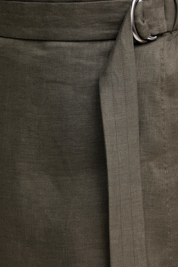 MM by Max Mara fustă din in verde 2516101018600