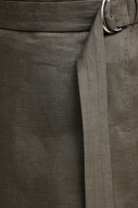 MM by Max Mara fustă din in verde 2516101018600