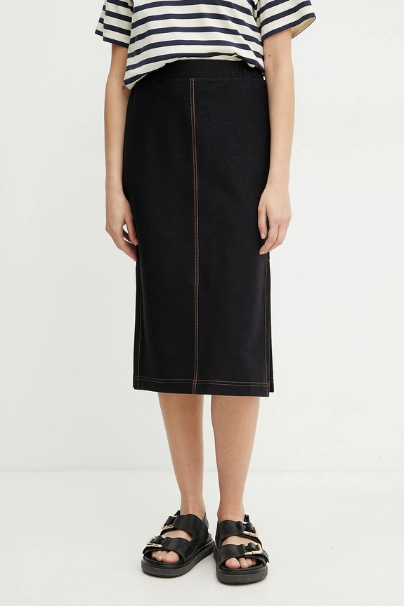 MM by Max Mara fustă uni bleumarin 2516771017600