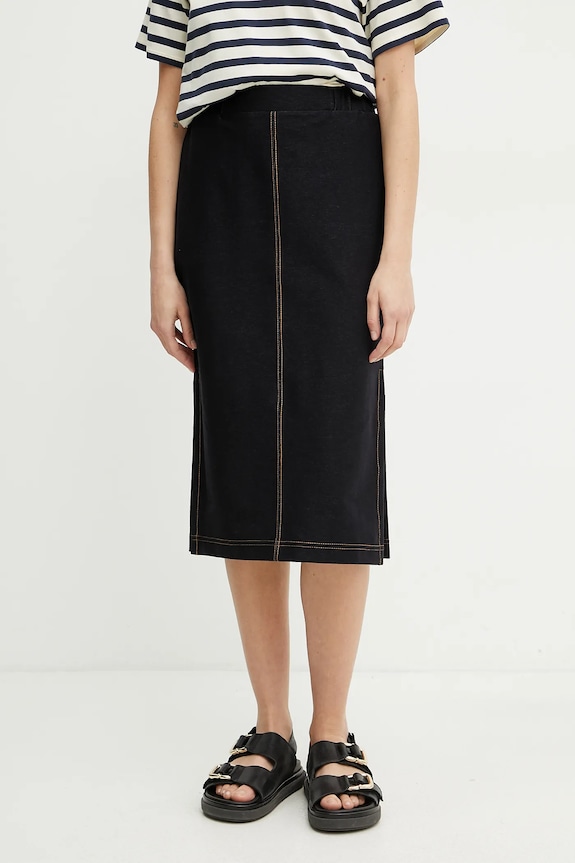 MM by Max Mara fustă uni bleumarin 2516771017600