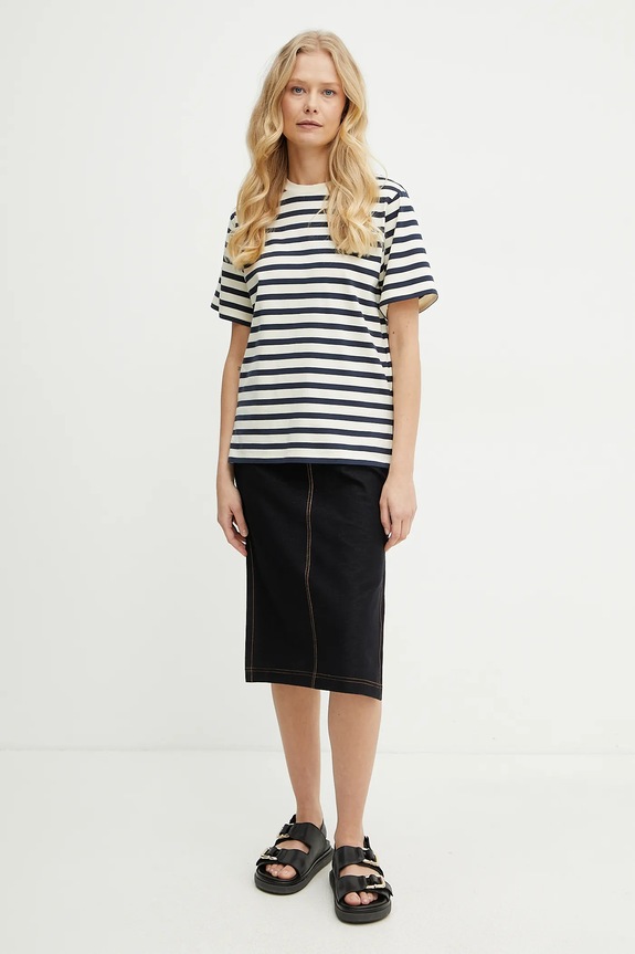 MM by Max Mara fustă 2516771017600 bleumarin SS25