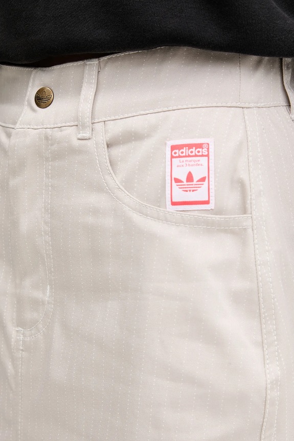 adidas Originals gonna in cotone AOP MAXI SKIRT beige JC8854