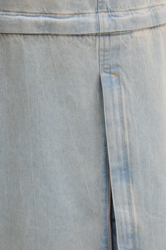 Traper suknja adidas Originals DENIM ZIP SKIRT JX9215