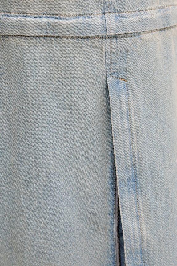 Traper suknja adidas Originals DENIM ZIP SKIRT JX9215