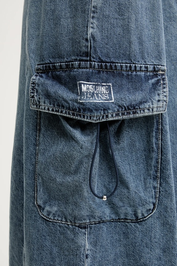 Moschino Jeans fustă din denim albastru 0107.3721