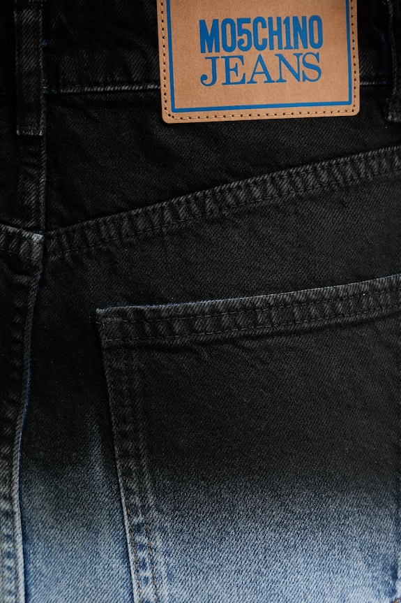 Moschino Jeans spódnica jeansowa bawełniana niebieski 0104.3719