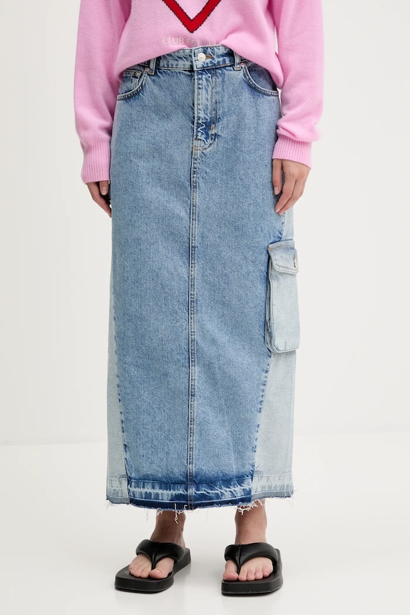 Moschino Jeans fustă din denim albastru 0105.3719