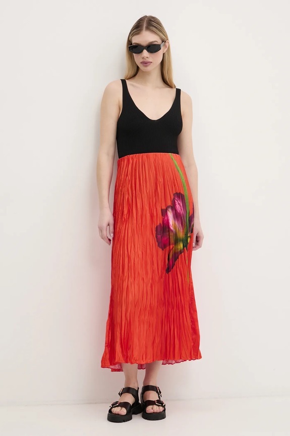 Desigual szoknya FOLLET 25SWFW06 piros SS25