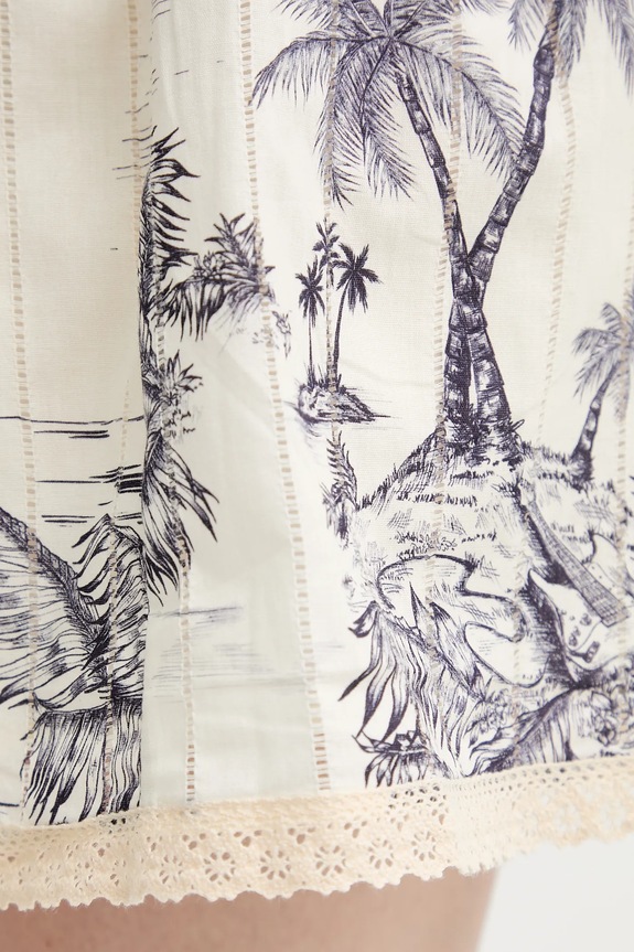 ZADIG&VOLTAIRE spódnica bawełniana beżowy WWSK01604.102