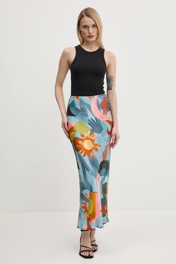 Φούστα Never Fully Dressed Balearic Dorris NFDSK633 μπλε SS25