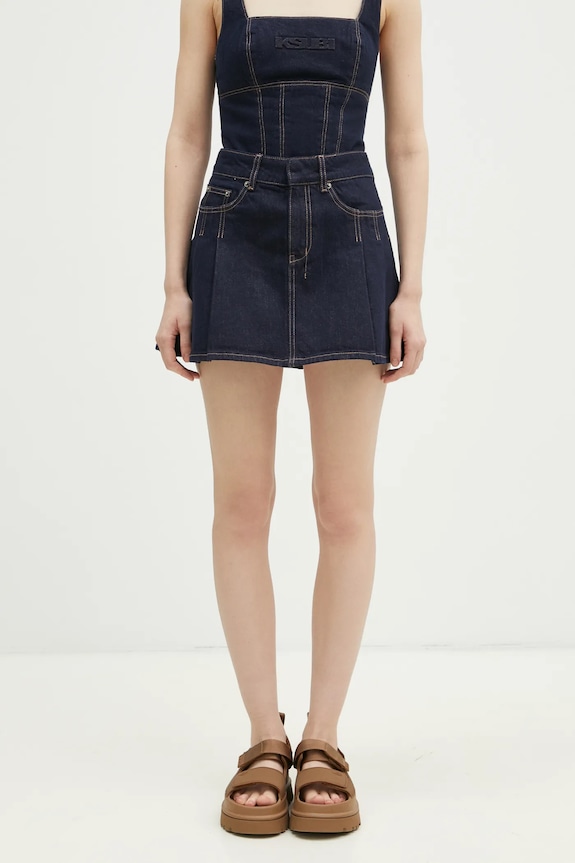 KSUBI gonna di jeans Hera Mini tessuto blu navy WPS25SK002