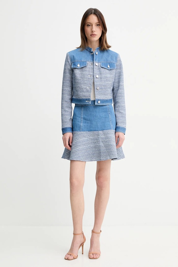 Sukně Guess ELSIE W5GD87.WH610 modrá SS25