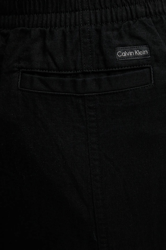 Calvin Klein Jeans spódnica z domieszką lnu czarny J20J225327