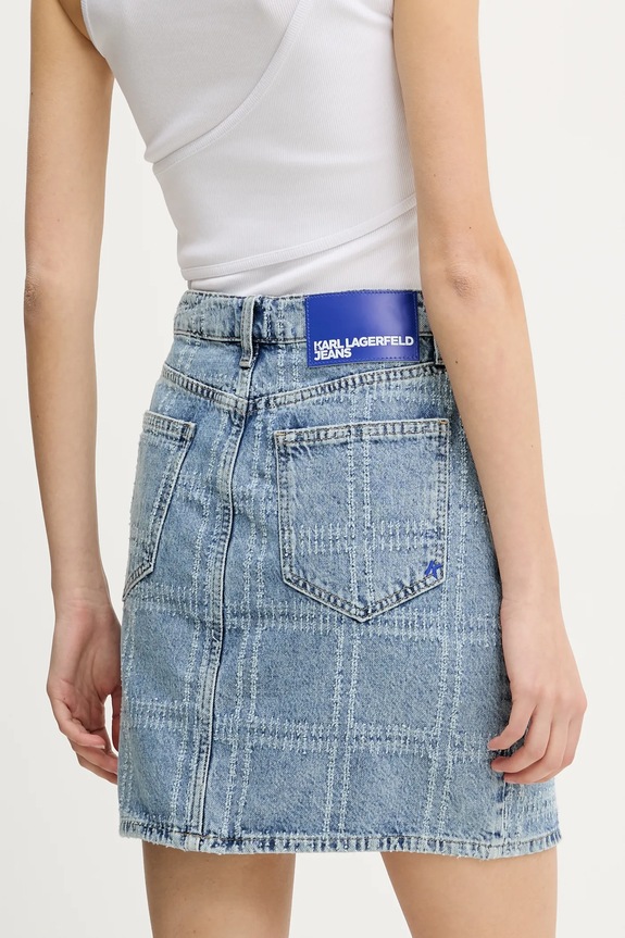 Îmbrăcăminte Karl Lagerfeld Jeans fustă din denim A2W12013 albastru