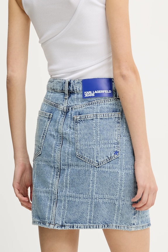 Îmbrăcăminte Karl Lagerfeld Jeans fustă din denim A2W12013 albastru