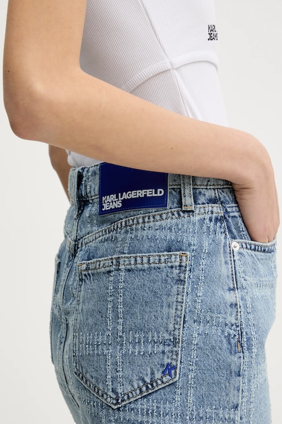 Karl Lagerfeld Jeans fustă din denim albastru A2W12013