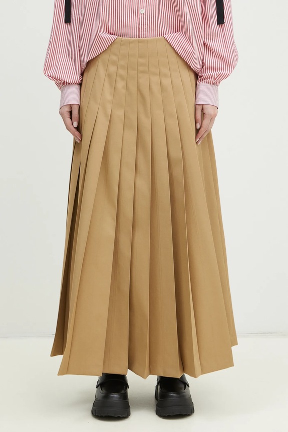 Undercover fusta din bumbac Skirt uni bej UP1E1603